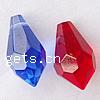 Pendentifs bijoux en cristal, larme, facettes, plus de couleurs à choisir Environ 1mm, Vendu par PC