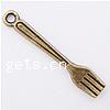 Zinc Alloy Tool Pendants, Fork, plated nickel, lead & cadmium free Approx 2mm 