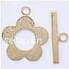 Zinc Alloy Toggle Clasp, Flower, single-strand nickel, lead & cadmium free  Approx 3mm 