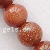 Goldstone Beads, Round Grade A Approx 14.5 Inch 