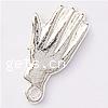 Zinc Alloy Hand Pendants, plated cadmium free Approx 1mm, Approx 