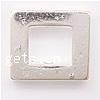 Zinc Alloy Frame Beads, Rectangle, plated cadmium free Approx 1mm, Approx 