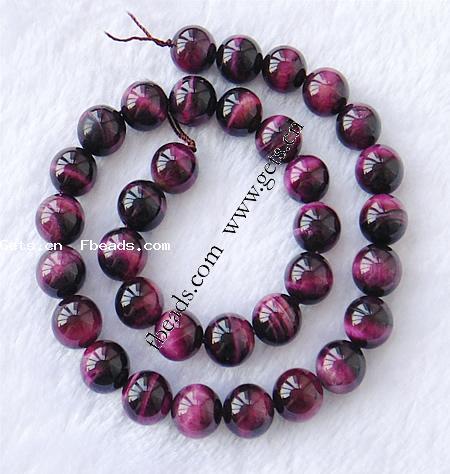 Tiger Eye Beads, Round, more sizes for choice, red, Grade A, Hole:Approx 1mm, Length:Approx 15 Inch, Sold By Strand