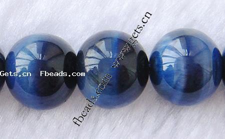 Tiger Eye Beads, Round, more sizes for choice, blue, Hole:Approx 1mm, Length:Approx 15 Inch, Sold By Strand