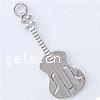 Musical Instrument Shaped Zinc Alloy Pendants, Guitar, plated nickel, lead & cadmium free Approx 2mm, Approx 