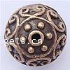 Filigree Zinc Alloy Beads, Round, plated lead & nickel free, 13mm Approx 2mm 