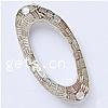 Zinc Alloy Charm Connector, Oval Approx 2mm, Approx 