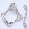 Zinc Alloy Toggle Clasp, single-strand nickel, lead & cadmium free  Approx 1mm 