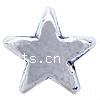 Zinc Alloy Star Beads, plated Approx 1mm 