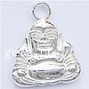 Buddhist Jewelry Pendant, Zinc Alloy, Buddha cadmium free Approx 3mm [