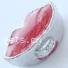 Enamel Zinc Alloy European Beads, Lip, plated, without troll & large hole Approx 4.2-4.5mm 