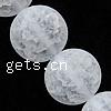 Crackle Quartz Beads, Flat Round, natural, frosted Approx 1.5mm Inch 