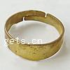 Wholesale Brass Ring Setting, plated US Ring .5 