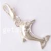 Zinc Alloy Lobster Clasp Charm, Dolphin, plated, cadmium free  Approx 