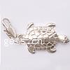 Zinc Alloy Lobster Clasp Charm, Turtle, plated, cadmium free  Approx 