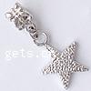 Zinc Alloy European Pendants, Star, plated, without troll nickel, lead & cadmium free Approx 4mm 