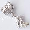 Zinc Alloy European Pendants, Shoes, plated, without troll nickel, lead & cadmium free Approx 6mm 