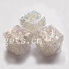 Iron Wire Beads, Cube, plated, hollow lead free 