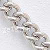 Stainless Steel Oval Chain, 304 Stainless Steel, twist oval chain, original color m 
