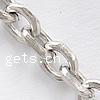 Stainless Steel Oval Chain, curb chain, original color 