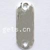 Zinc Alloy Charm Connector, Rectangle, plated, 1/1 loop Approx 3mm 