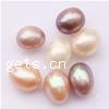 Perles nacres sans trou de culture d'eau douce, perle d'eau douce cultivée, riz, naturel, aucun trou, couleurs mélangées, 7-9mm, Environ Vendu par sac