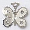 Filigree Stainless Steel Stamping Pendant, Butterfly, original color Approx 1.5mm 