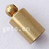 Brass End Cap, Tube, plated Approx 2mm 