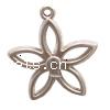 CCB Plastic Pendants, Copper Coated Plastic, Flower, plated lead & nickel free Approx 1.5mm 