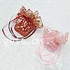 Organza Jewelry Pouches Bags, with flower pattern .2mm 