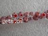 6mm Floral Glass Loose Beads Flat shape