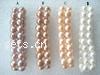 Pulseras de la perla, Perlas cultivadas de agua dulce, 2-sarta, más colores para la opción, Grado A, 7-8mm, longitud:7.5 Inch, 42PCs/Sarta, Vendido por Sarta