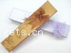 Cardboard Necklace Box, Rectangle, with ribbon bowknot decoration 