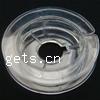 Wire Spool, Plastic, Flat Round, transparent, white, 47mm 