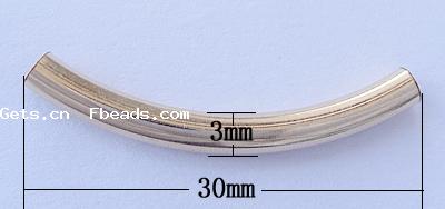 Gold Filled Tube Beads, different size for choice & smooth, Hole:Approx 2.6mm, Sold By PC
