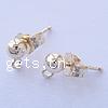Gold Filled Ear Stud Component, with 14K Gold, plated, nickel, lead & cadmium free Approx 1mm 