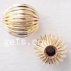 Gold Filled Corrugated Beads, Oval, gold-filled Approx 1.5mm 