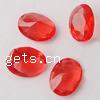 Faceted Resin Cabochon, Oval, imitation cubic zirconia 