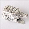 No Troll Thailand Sterling Silver European Beads, Crocodile, without troll Approx 5mm 