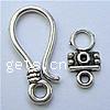 Zinc Alloy Hook and Eye Clasp nickel, lead & cadmium free  Approx 1.5mm 