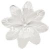 Transparente Acrylperlen, Acryl, Blume, transluzent, keine, 38x38x4mm, Bohrung:ca. 1mm, ca. 190PCs/Tasche, verkauft von Tasche