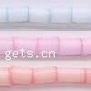 Silky Colors Glass Seed Beads, Round Bugle 