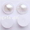Imitation Pearl Plastic Cabochons, Plastic Pearl, Dome 4mm, Approx 