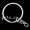 Eisen Schlüssel Split Ring, Kreisring, keine, 30mm,8mm, 1000PCs/Tasche, verkauft von Tasche