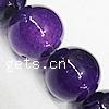 Natürliche violette Achat Perlen, Violetter Achat, rund, Kundenindividuell & Weitere Größen für Wahl, Bohrung:ca. 1-1.5mm, Länge:ca. 15.5 ZollInch, verkauft von Strang