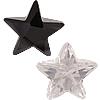 Cubic Zirconia Cabochons, Star, handmade faceted Grade A 