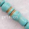 Synthetic Turquoise Beads, Tube, light blue Approx 16 Inch 