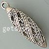 Zinc Alloy Hollow Pendants, Oval, plated nickel, lead & cadmium free Approx 3mm 