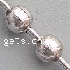 Stainless Steel Ball Chain, 304 Stainless Steel, plated 2.4mm 