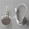 Messing Hebel Rückseiten Ohrring Komponente, plattiert, keine, 21x8mm, 1000PCs/Tasche, verkauft von Tasche